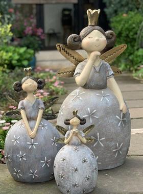 可爱花仙子创意个性阳台布置户外庭院摆件花园园艺装饰欧美出口