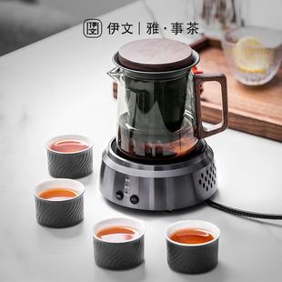 泡茶家用烧水壶办公室小型专用茶炉煮茶器 电陶炉耐热玻璃茶壶套装