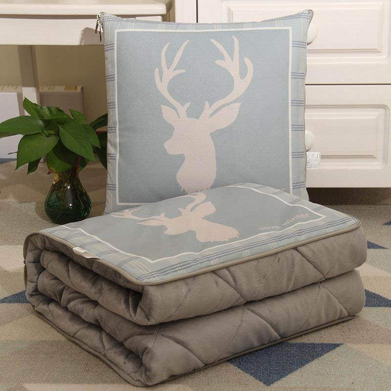 抱枕被子两用折叠加厚办公室沙发靠垫空调被车用汽车小被子午睡毯,居家布艺,抱枕被,淘宝优惠券,粉丝福利购,淘宝优惠卷