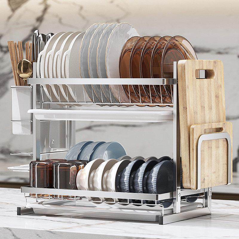 304不锈钢碗架沥水架 台面碗碟架晾放碗盘沥碗柜漏水篮厨房置物架,厨房/烹饪用具,厨房置物架/置物柜/角架,淘宝优惠券,粉丝福利购,淘宝优惠卷