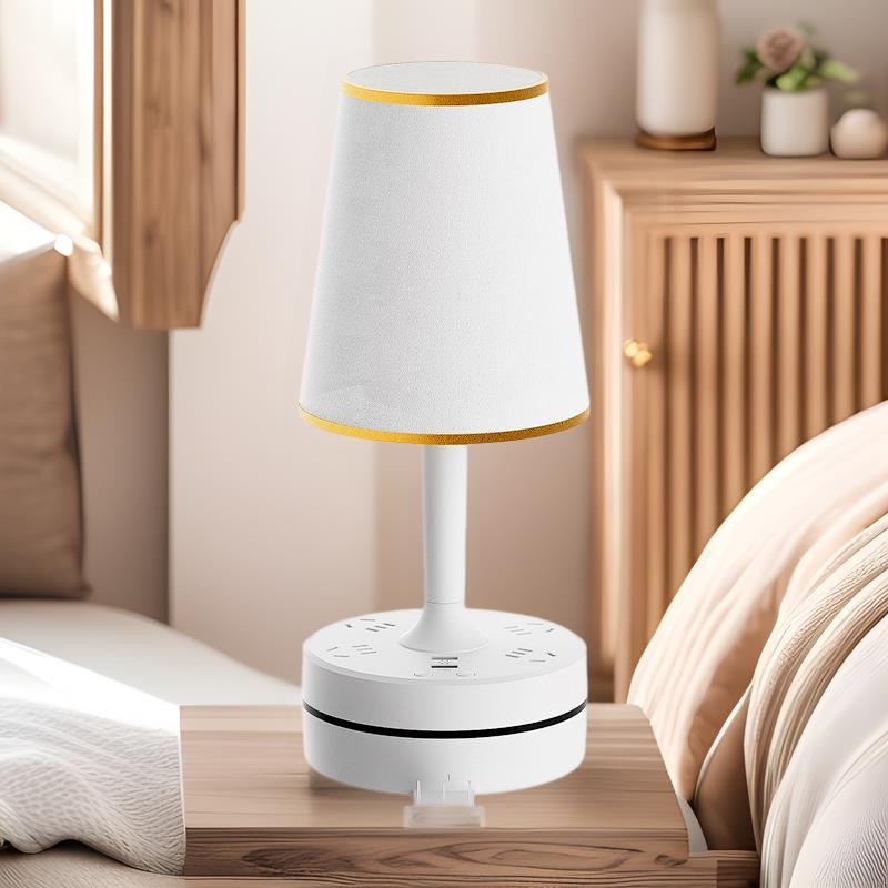 智能语音声控床头灯家用卧室多功能台灯带USB插座宿舍遥控小夜灯