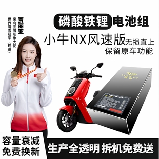 小牛系列NX风速版电动车无损直上岚鸟磷酸铁锂72V电池增程续航