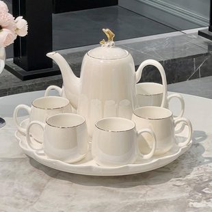 家用2025新款 水杯家用茶具套装 轻奢茶壶客厅陶瓷杯具高档乔迁礼物