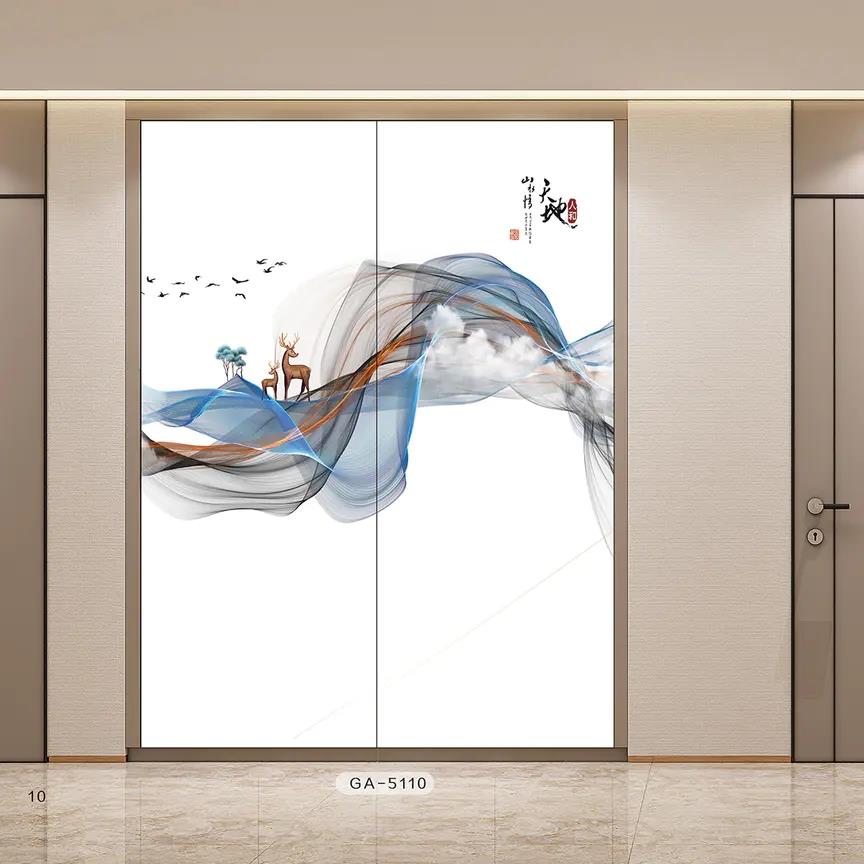 衣柜拉门定制实木高光拉门北欧现代简约壁柜门衣柜拉门定做