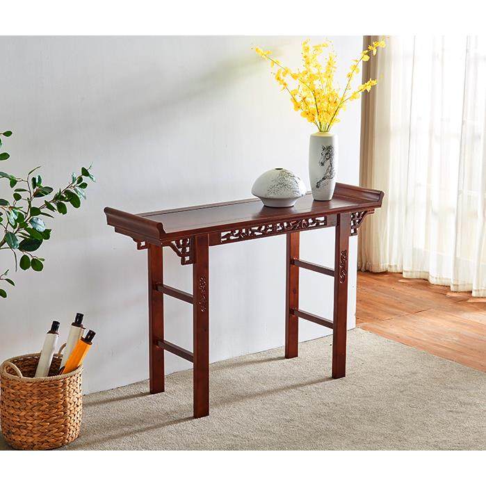 仿古中式实木条案条几靠墙桌婚庆榫卯翘头条桌客厅玄关桌香案供桌