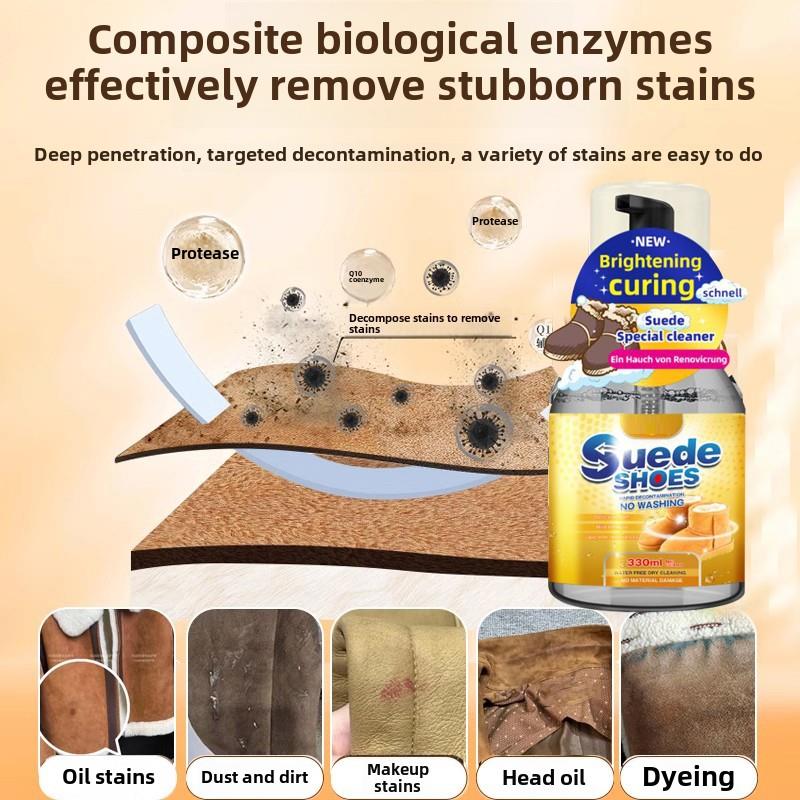 毛皮综合护理和保养油麂皮服装，外套清洁绵羊剪刀麂皮翻新软化剂