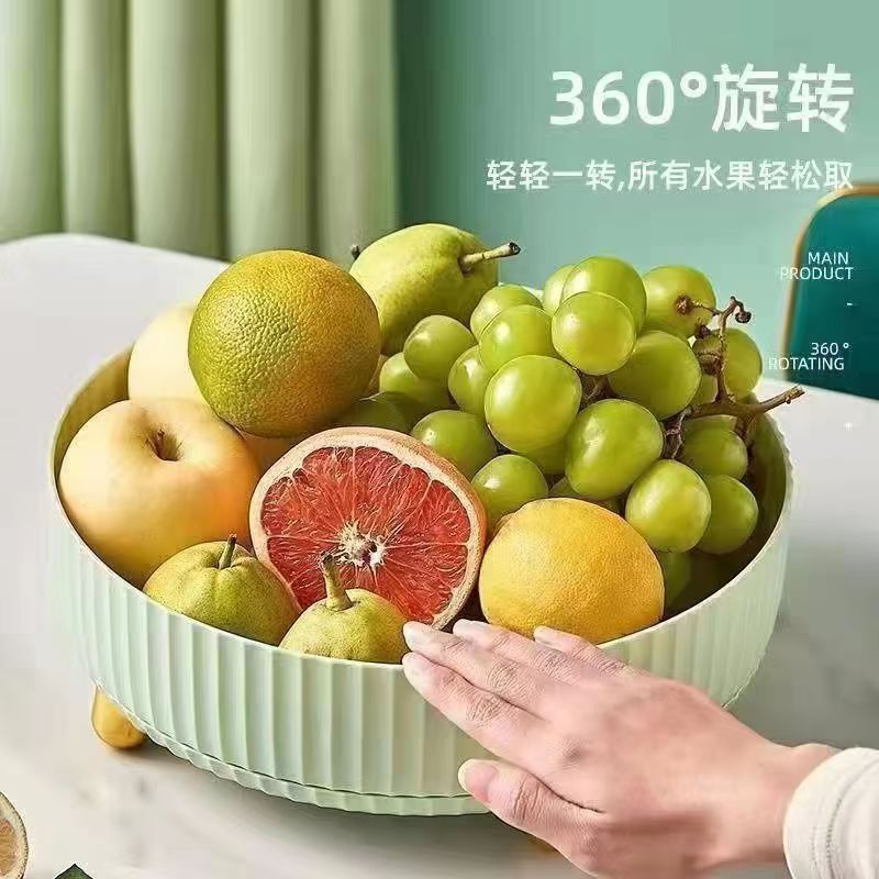 厨房旋转调料置物架多功能360酱油收纳调味料架子水果盘收纳盒..