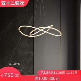 全铜极简客厅吊灯简约现代轻奢大气家用创意客厅主灯全屋灯具套餐