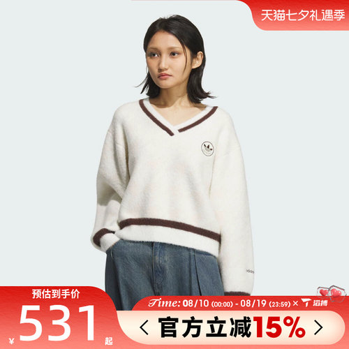 滔搏adidas阿迪达斯三叶草女子HTTH SWEATER毛衣套头衫KC2687