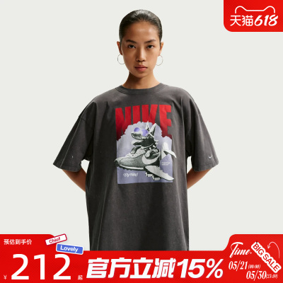 滔搏NIKE耐克女子AS W NSW SS GFX运动休闲短袖T恤IR7588-060