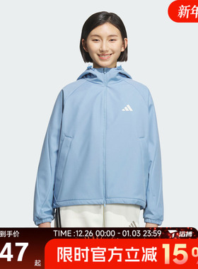 滔搏adidas阿迪达斯女子MS SOFTSHELL JK运动健身夹克外套KC0087