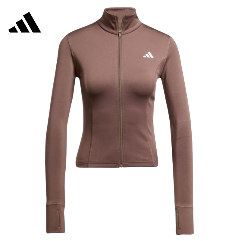 滔搏adidas阿迪达斯女子WE ZP THRU JKT运动健身夹克外套JW2802