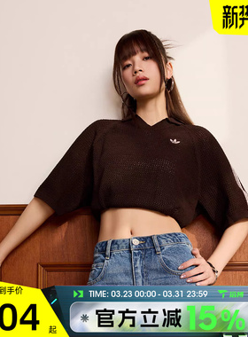 滔搏adidas阿迪达斯三叶草女子运动休闲短袖T恤KE0198