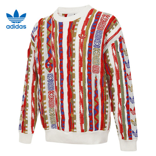 adidas阿迪达斯三叶草男子运动休闲套头衫卫衣JL8371