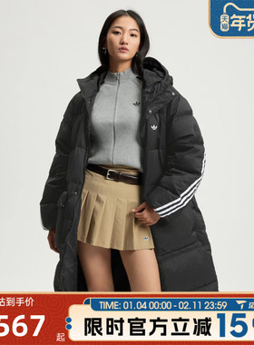 滔搏adidas阿迪达斯三叶草男女同款保暖舒适运动休闲羽绒服KC2564