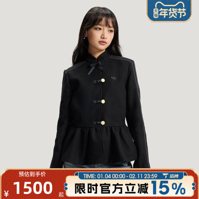 滔搏adidas阿迪达斯三叶草女子运动健身夹克外套KR5068