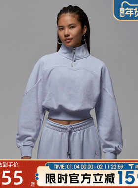 滔搏NIKE耐克女子FLC QZ SSNL运动休闲套头衫卫衣HV0327-057