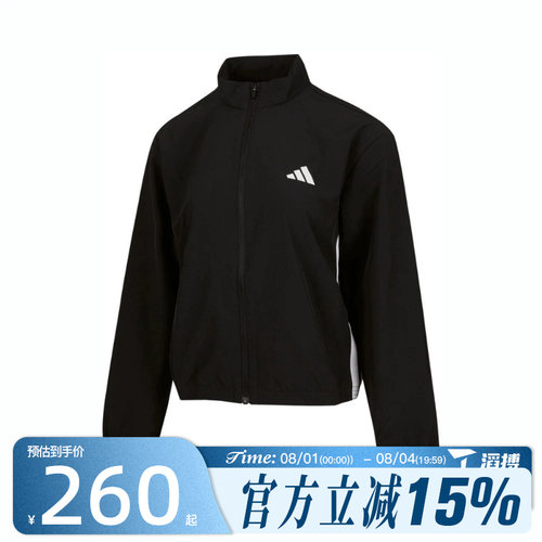 滔搏adidas阿迪达斯女子TE 3S WOVEN JKT运动健身夹克外套JD6539