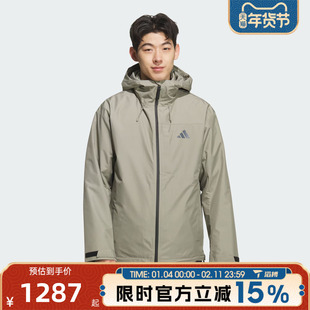 滔搏adidas阿迪达斯男子三合一保暖运动羽绒连帽夹克外套KQ5502
