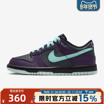 滔搏NIKE耐克男大童DUNK经典百搭复古运动鞋休闲板鞋FB9109-013