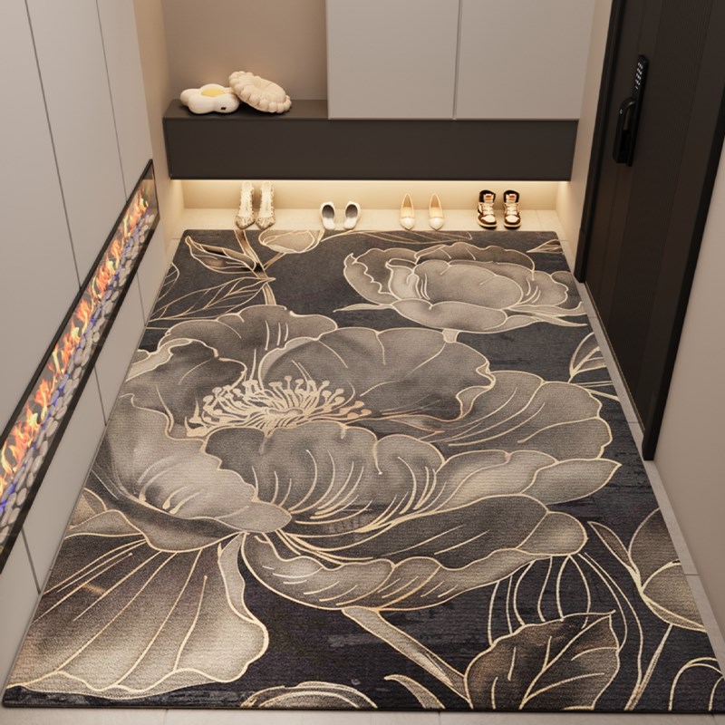 入户门地垫高级感轻奢玄关门口进门门垫家用防滑脚垫客厅地毯定制