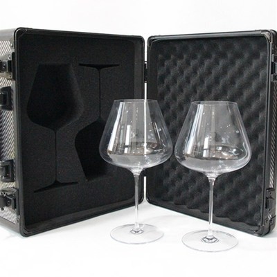 感官红酒杯收纳箱盒子轻薄水晶玻璃高端车载葡萄酒杯旅行装便携包