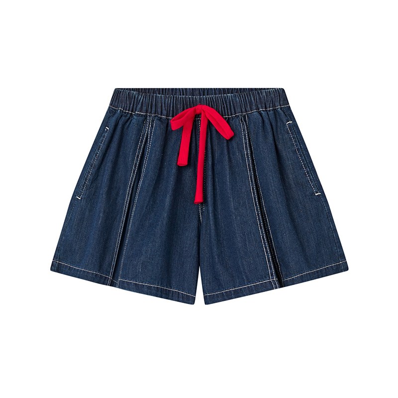 2024夏季新款女童牛仔短裤裙裤宽松中大童装休闲裤子薄洋气时髦