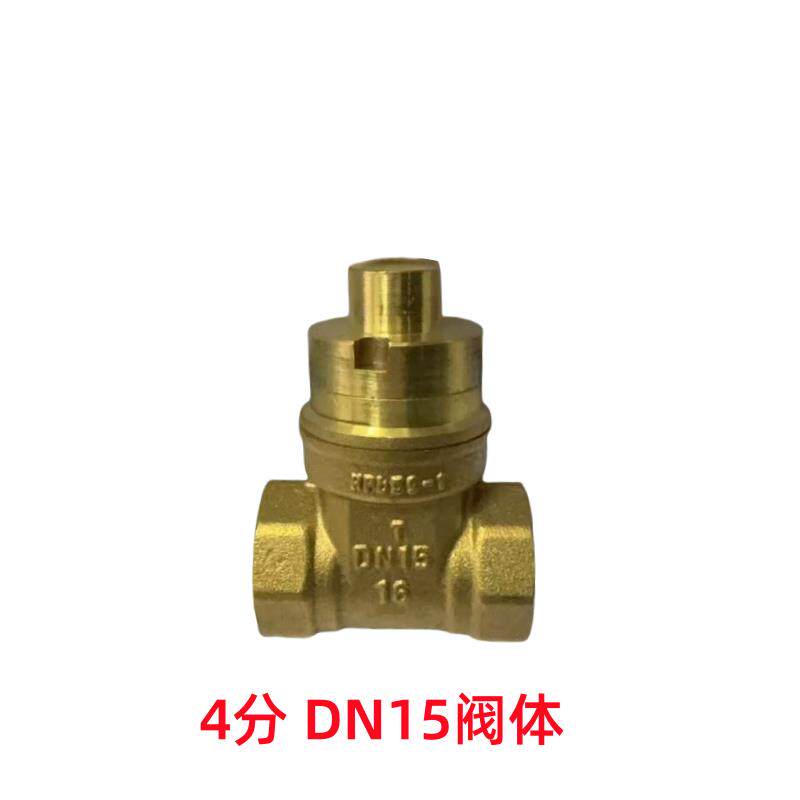 苏明磁性锁闭带锁铜闸阀 4分DN15 水表前铜阀门带锁闸阀 磁性钥匙