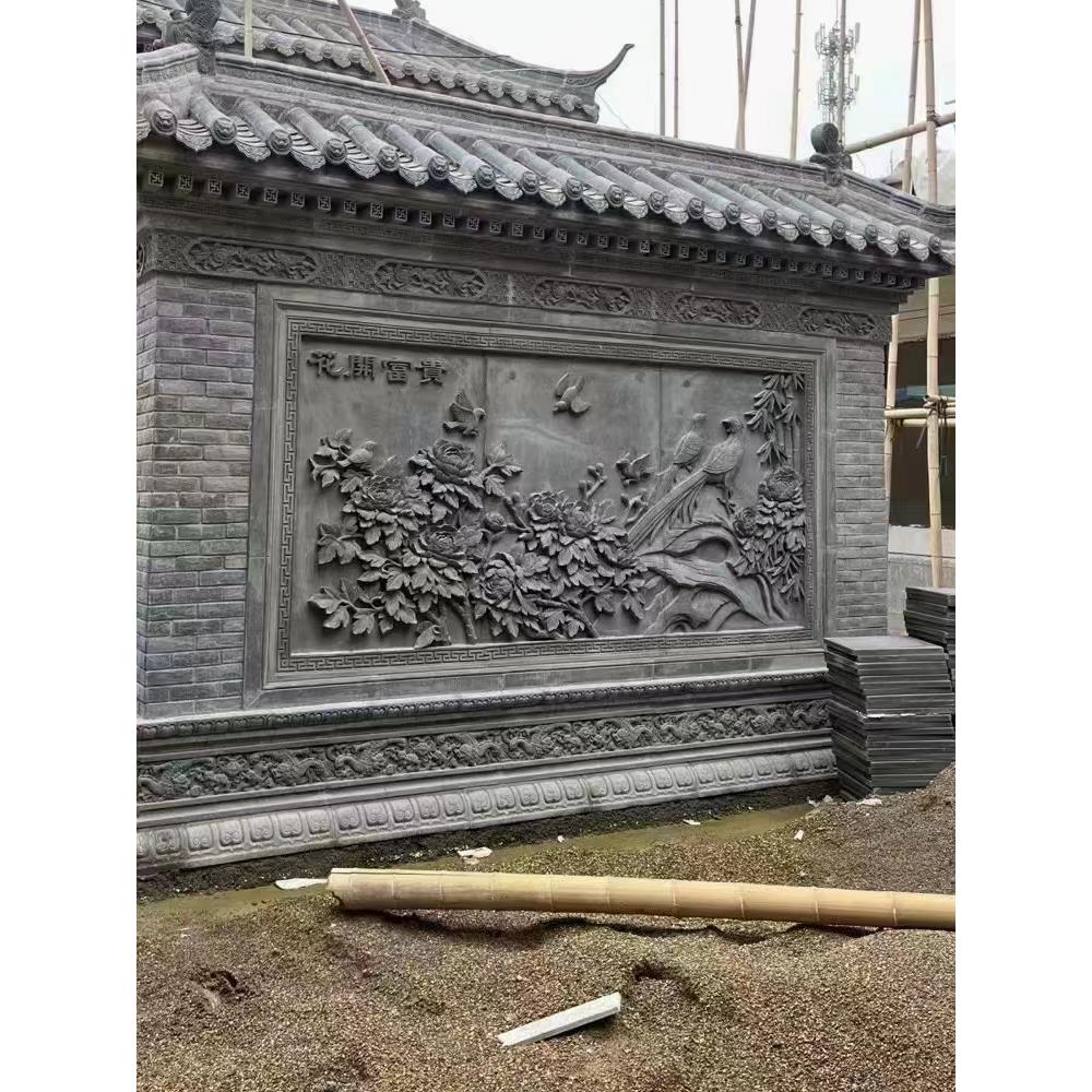 彷古砖雕大幅壁画定制门匾砖雕摆件中式文化墙影壁墙浮雕庭院装饰