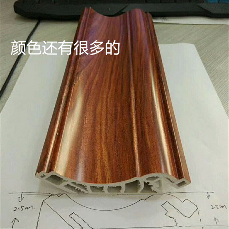 竹木纤维板卡线D102阴t角线顶角线收口线棚线天花板吊顶仿大理石