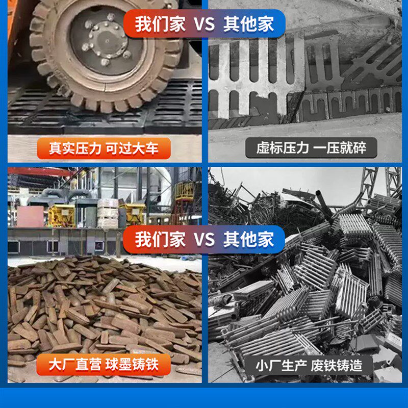 定制排水沟井盖漏水格o栅重型盖板球墨铸铁盖板地沟雨水下水道方