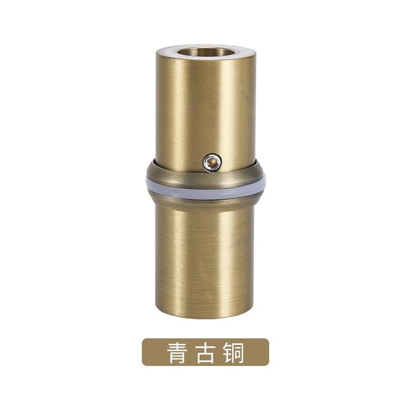 玻璃门拉手配件黑色马蹄脚肯德基有框木门侧装把手不锈钢实心脚柱