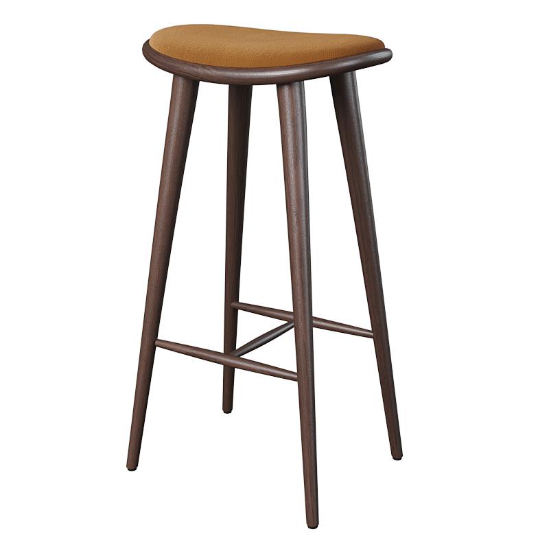 北欧吧台凳现代高脚凳简约酒吧椅实木吧凳家用岛台凳餐厅吧台椅子