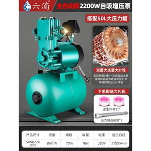 家用智能全自动自来水220V热水器冷热水加压泵380V大罐自吸增压泵