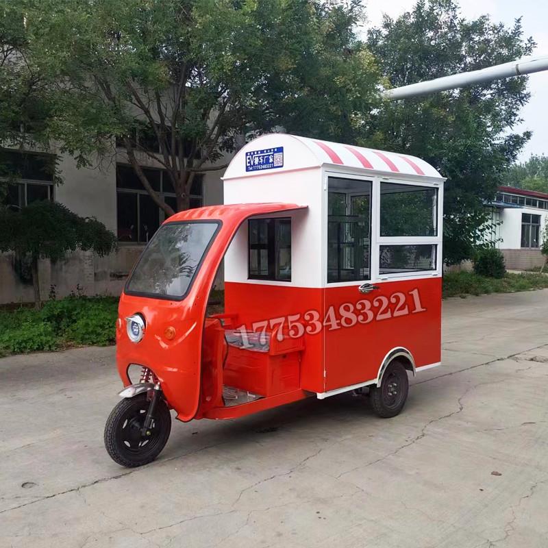 小吃车多功能餐车流动摆摊烧烤炸串麻辣烫车冷饮早快餐电动三轮车