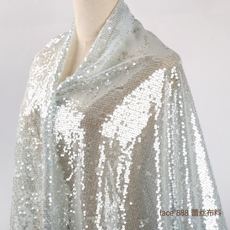 高端5mm水晶珠片绣网纱面料礼服舞台演出服装布料1.3米宽红色蓝色,居家布艺,海绵垫/布料/面料/手工diy,淘宝优惠券,粉丝福利购,淘宝优惠卷