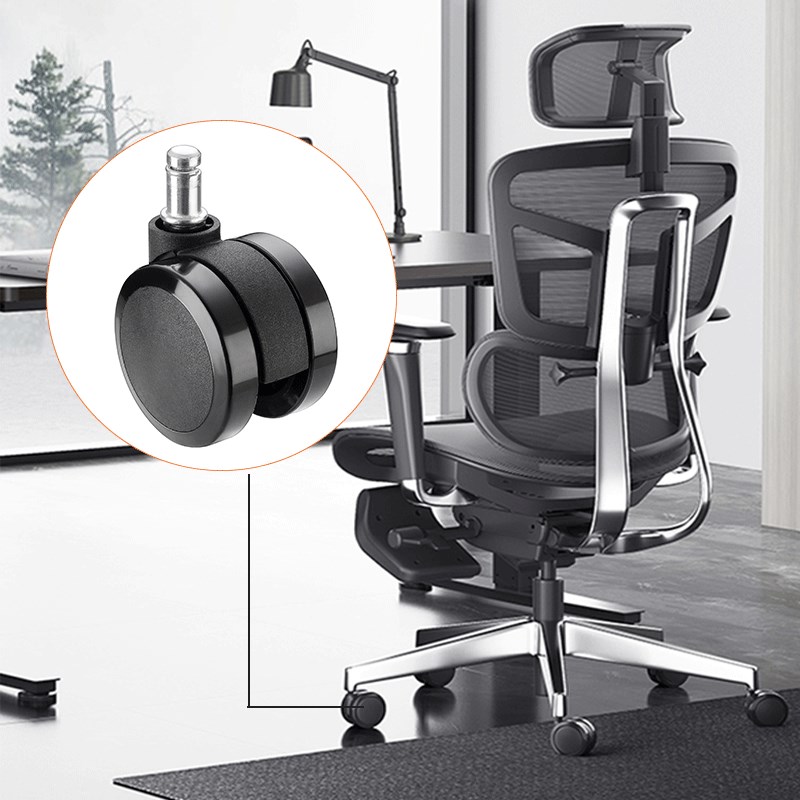 电竞转椅老板办公电脑座椅子万向轮子通用卡簧轮凳子滑轮轱辘配件