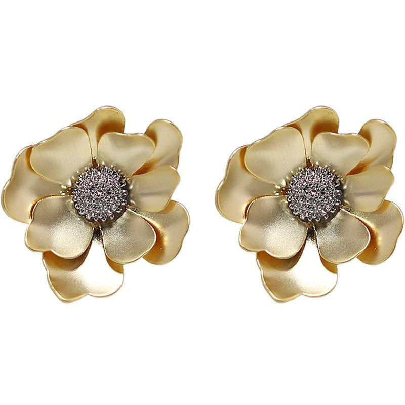 srrmhyn新款冷淡风哑光花瓣耳环小众耳钉女气质韩国百搭,节庆用品/礼品,文化创意手环,淘宝优惠券,粉丝福利购,淘宝优惠卷