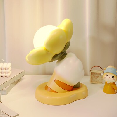 猫爪花朵台灯卧室床头灯氛围睡眠灯女生可爱装饰小夜灯高级感创意