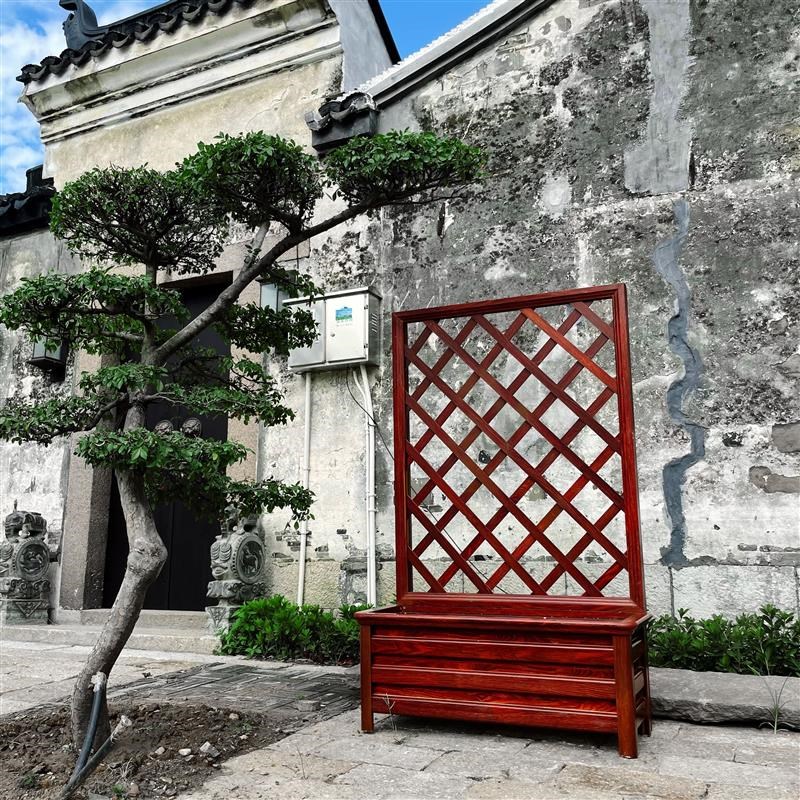 铝合金花箱户外种植箱室外花盆组合道路花槽市政落地花架庭院花坛