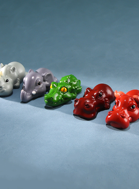 黄铜摆件《非洲小分队》铜工艺品 书房创意可爱动物 送礼生日礼物