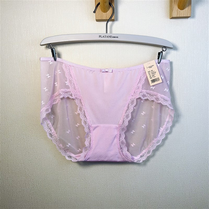 【99/4条合集-1】梧桐闺蜜小裤无痕网纱薄如蝉翼透气中低腰平角裤