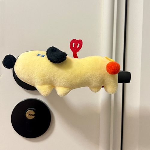 门把套发条小狗防碰撞门把手套卡通保护套门挡可爱装饰挂件挂饰品