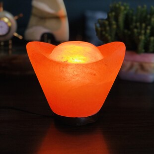 盐灯喜马拉雅水晶盐灯大元宝造型灯客厅卧室氛围灯伴睡助眠小夜灯
