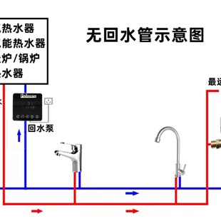 免插电温控阀零冷水无回水管单向H阀 代替电磁阀低温打开高温关闭