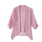 小外套薄款 雪纺开衫 外搭披肩上衣 中袖 防晒衣服搭配吊带 女款 夏季