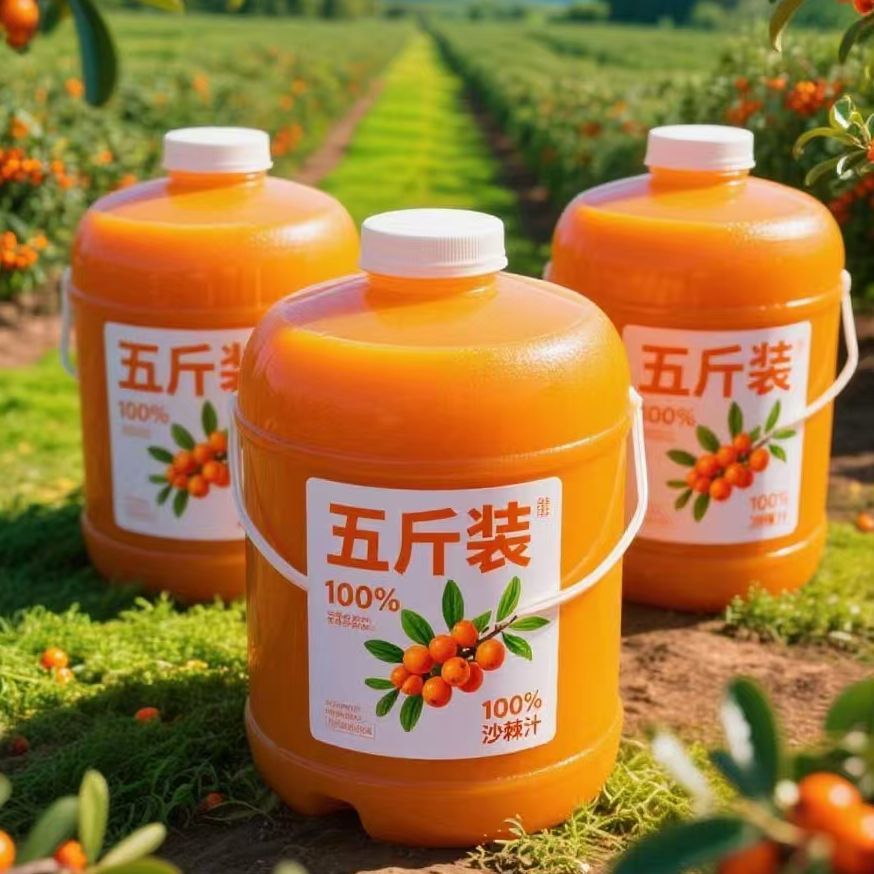 【无添加】100%沙棘果汁无蔗糖纯天然新鲜沙棘植物原汁不含蜂蜜