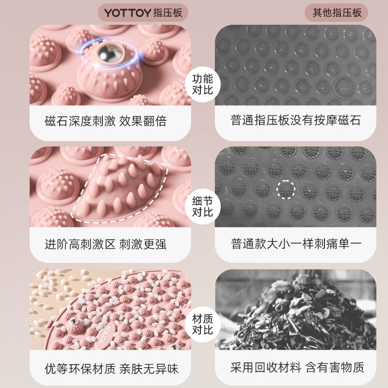 指压板超慢跑足底按摩垫r跑步垫脚底按摩器原地慢跑按摩脚垫指压