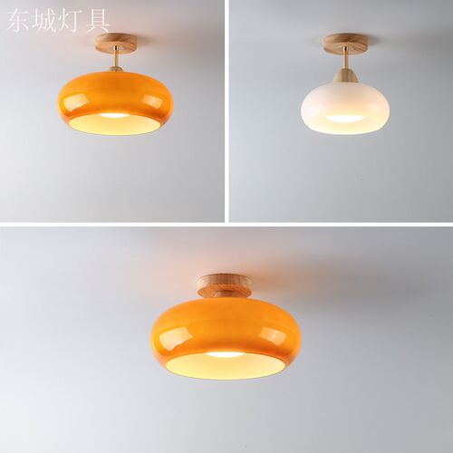 走廊过道c灯吸顶灯简约现代灯具中古奶油衣帽间入户玄关阳台卧室
