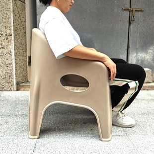 座椅 高端轻奢椅子加厚塑料茶几大凳子家用靠背矮凳子简约孕妇换鞋